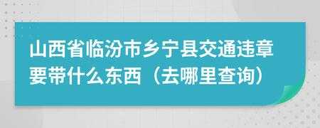 临汾市交通违章查询（临汾交警网违章查询）