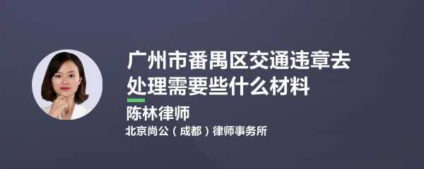 番禺交通违章处理（番禺交通违章处理电话）