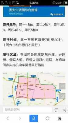 廊坊市固安今天车限行（廊坊固安今天限号几和几）