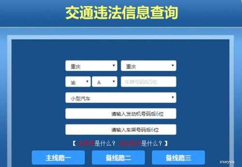 关于交通违章查询重庆的信息