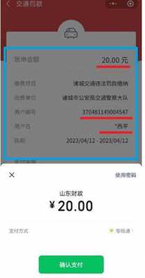 山东开的罚单怎么交（山东省罚款可以在微信上缴纳嘛）