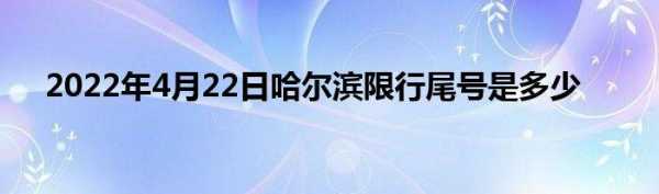 今日哈尔滨限行查询时间（哈尔滨市今天限行时间）