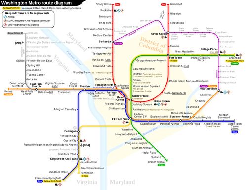 华盛顿公共交通（华盛顿公共交通线路图）