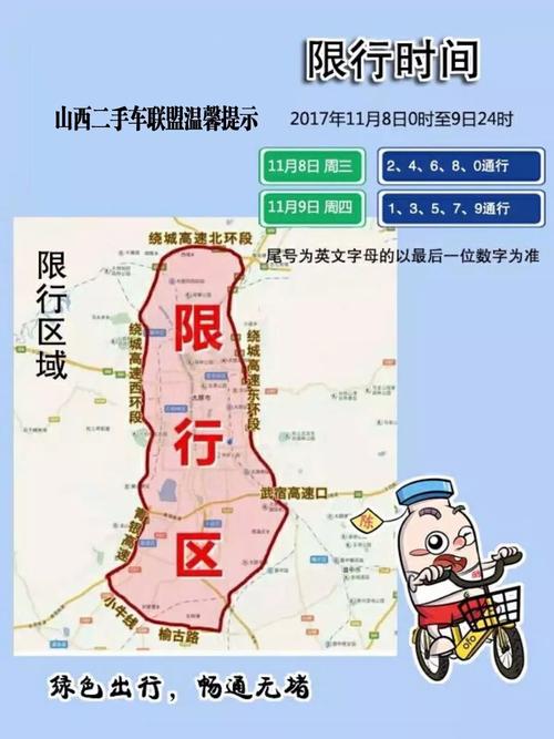 太原限行限行地图（太原限行范围地图）