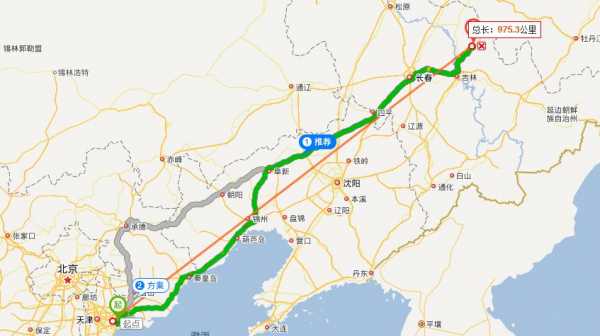 吉林至天津高速路（吉林至天津高速路线图）