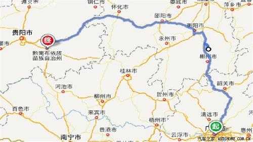 广州到贵阳多少公里高速路（广州到贵阳多少公里高速路线）