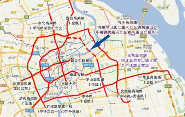 上海双桥货车限行区域地图（双桥路货车禁行吗）