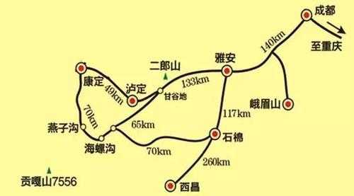 雅康到成都的高速路（雅康高速到成都多少公里）