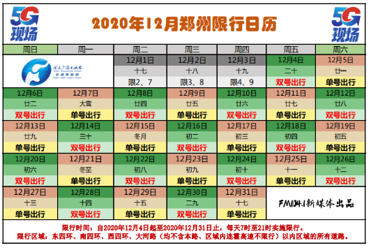 郑州市限行10月（郑州市限行10月12号）