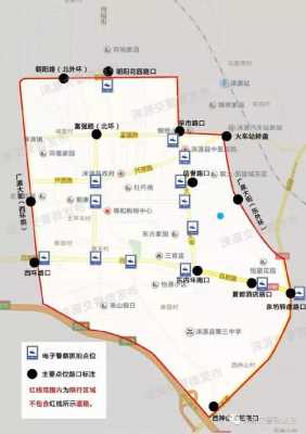 保定市车辆限行区域图（保定市限行范围示意图）