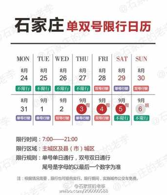 石家庄6月怎么限行（石家庄限行6月7号限行）