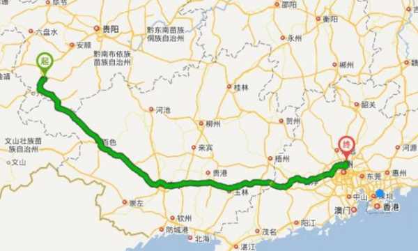 云南到广东有几条高速路（云南到广东多少公里路）